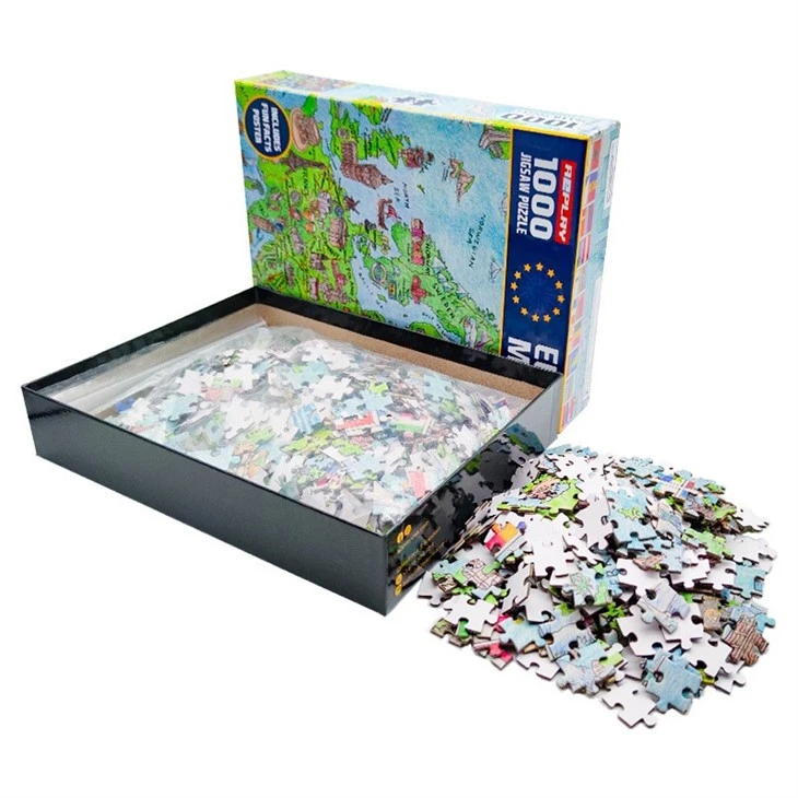 USA Europe Map 1000 Pieces Puzzle